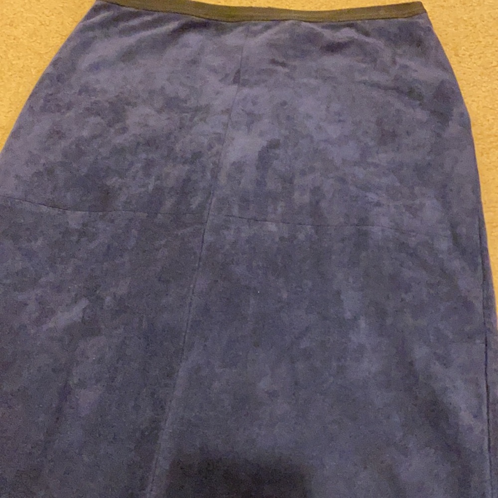 Bcbg double zipper midi suede skirt pencil - Picture 4 of 8